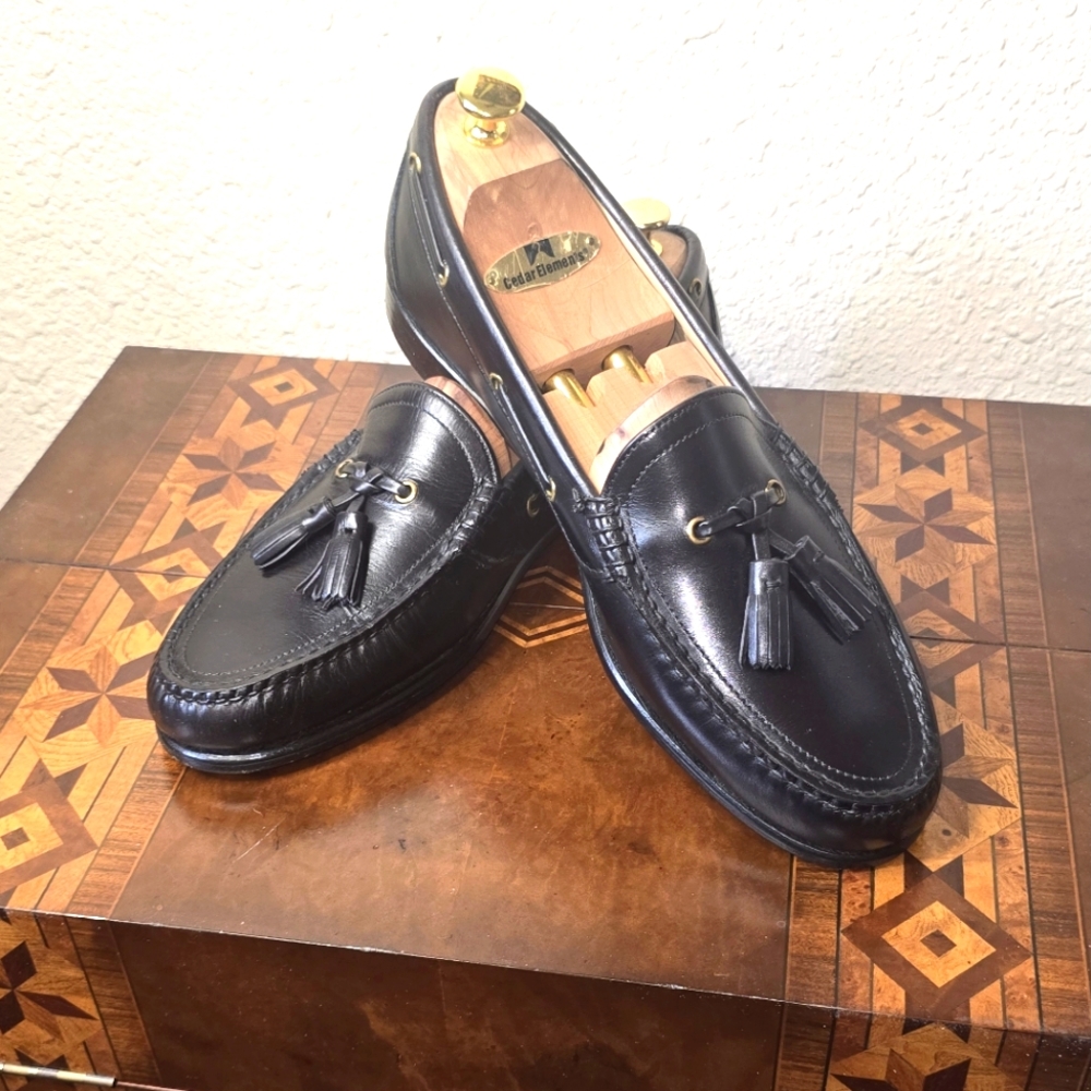 Cole Haan 10.5D Black Leather Loafers